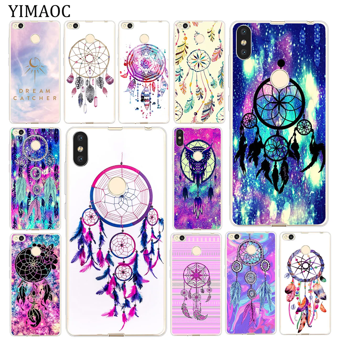 

YIMAOC dream catcher dreamcatcher Soft Case for Xiaomi MI Redmi 7A 6A 4A 4X S2 K20 GO Note 8 7 5 6 Pro Plus 4 Cover