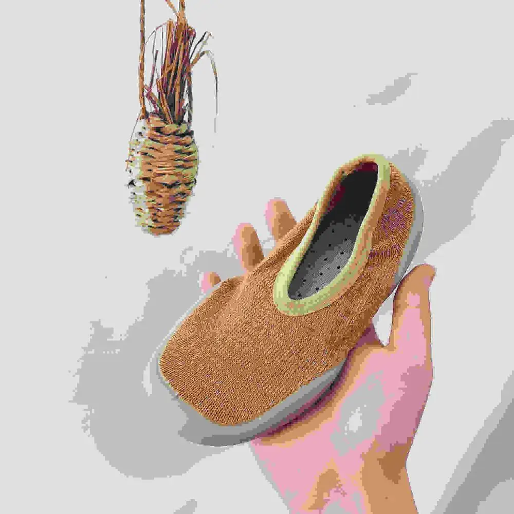 Celveroso/новые носки для мальчиков и девочек Нескользящие Детские носки с резиновой подошвой, обувь для детей ясельного возраста сетчатые носки обувь с мягкой подошвой - Цвет: Оранжевый