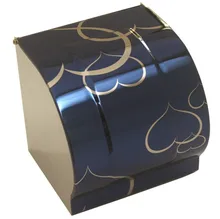 Free shipping Blue color bathroom toilet paper holder with stainless steel home bathroom tissue paper holder