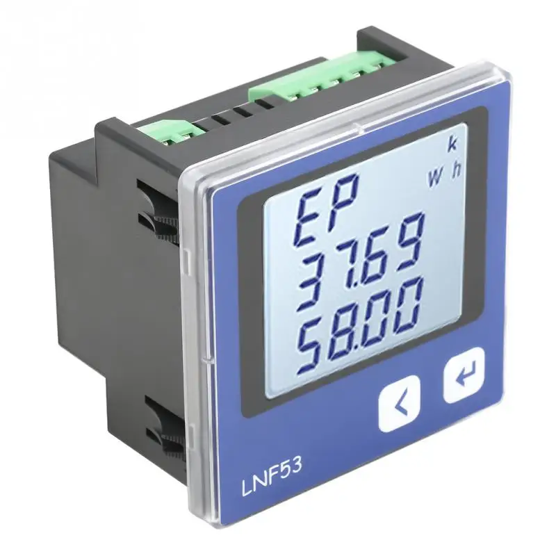 

LNF53 Digital LCD Display Three-Phase Multi-Functional Intelligent Power Meter C380V 5A-3P4W