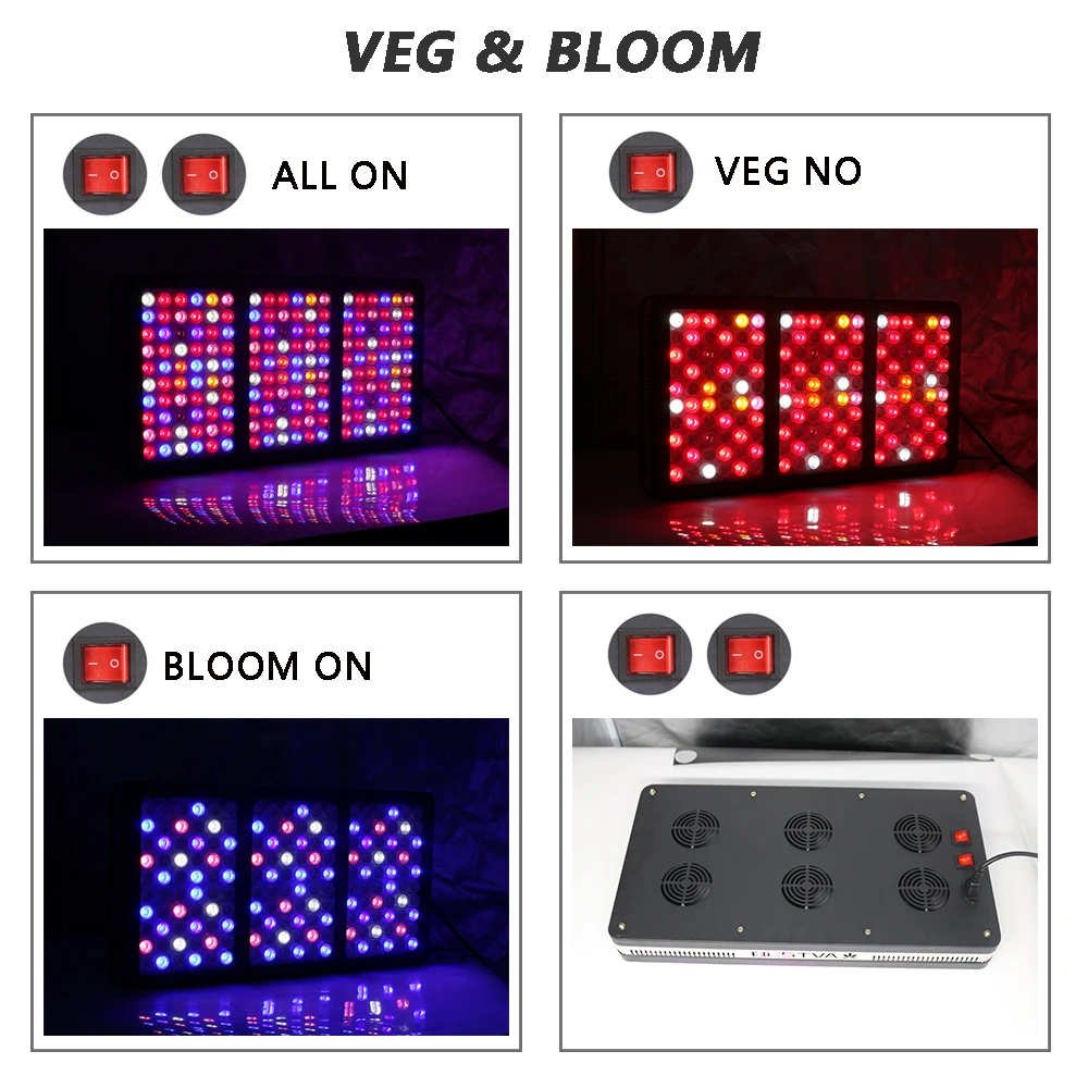 LED Gorw Full Spectrum 600w 1200w 2000w For Indoor greenhouse Hydroponics Seed and flowering Plant Light Grow led