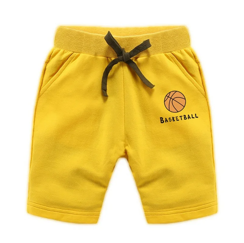 OFCS/шорты для маленьких мальчиков, брюки для мальчиков, шорты для девочек Детские хлопковые спортивные пляжные шорты для мальчиков детские короткие штаны для мальчиков от 2 до 12 лет - Цвет: Yellow