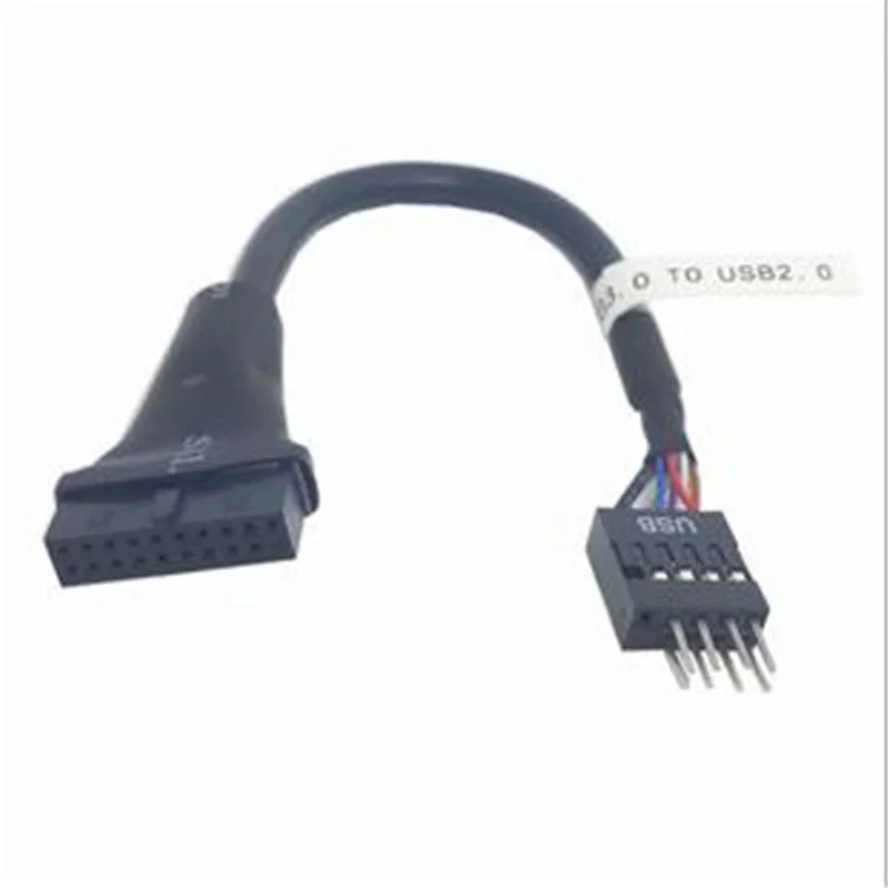 

USB 3.0 20pin line to USB 2.0 9pin male pin adapter cable extension cable for computer