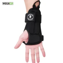 WOSAWE 1 Paar Einstellbare Schutz Handgelenk und Palm Schutz Unterstützung Brace Pads EVA Skating Hand Schutz Stoßfest Armbänder