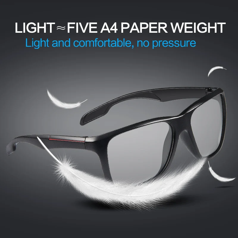 MORAKOT фотохромные поляризованные солнцезащитные очки для мужчин ультралегкие мужские модные квадратные солнцезащитные очки для вождения путешествия солнцезащитные очки BST01037