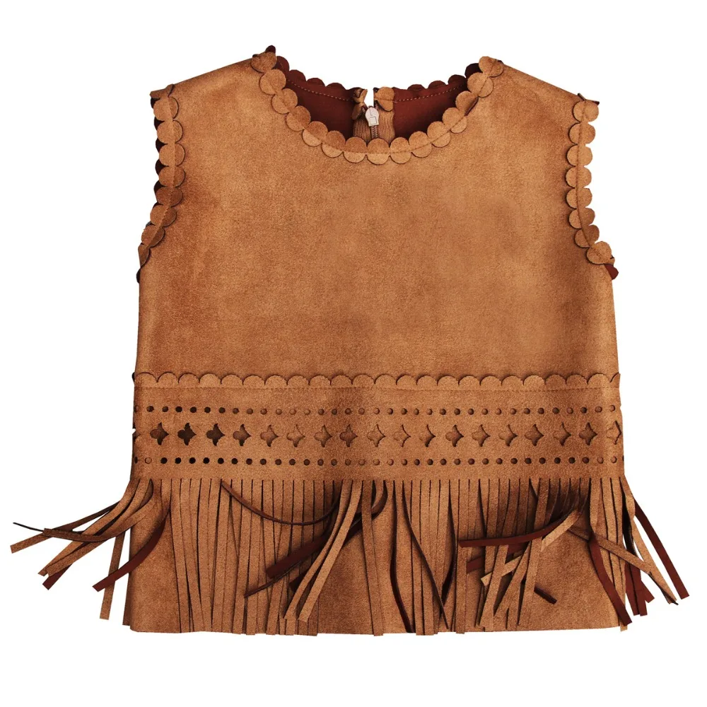 

girl vest tassel outerwear& coats vest waistcoat Cutting fashion children girl antumn winter vest kids plaid vest kid clothing