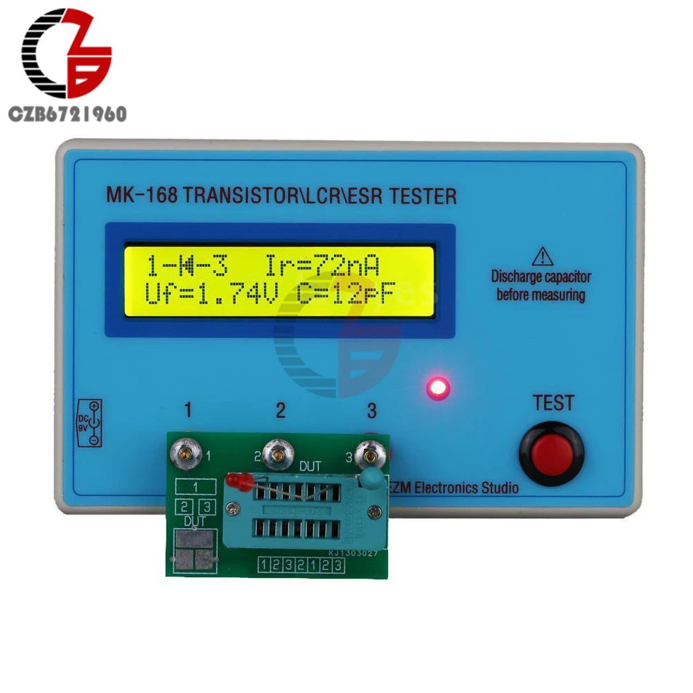 MK-168 Транзистор тестер Конденсатор индуктивности LCR NPN PNP Mosfet резистор метр