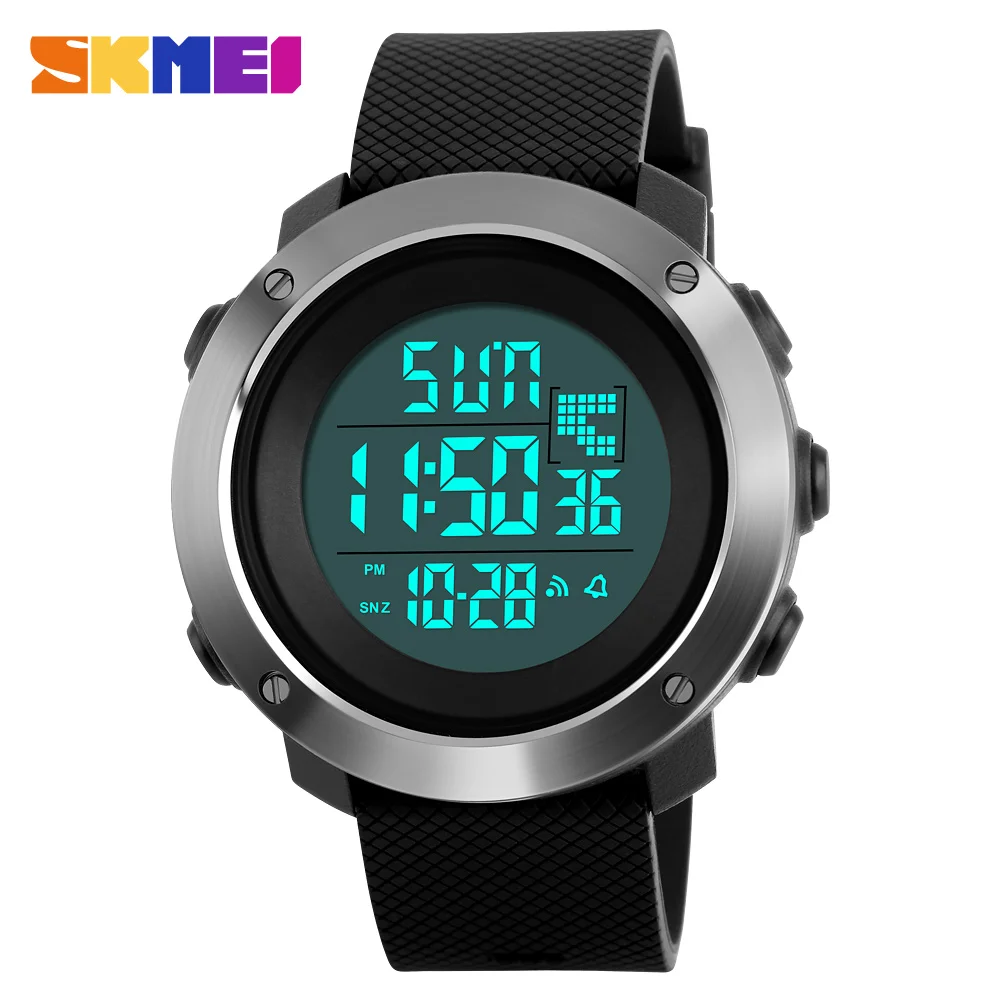 SKMEI Men Sports Watches Mens Digital Watch Alarm Clock Relojes Male Double Time Wristwatches Waterproof Relogio Masculino 1268