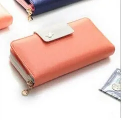 Роскошные Дизайнерские Длинные женские кошельки от известных брендов, держатель для карт, женский клатч, женский кошелек, кошелек для монет и денег, Walet Cuzdan Portomonee - Цвет: orange