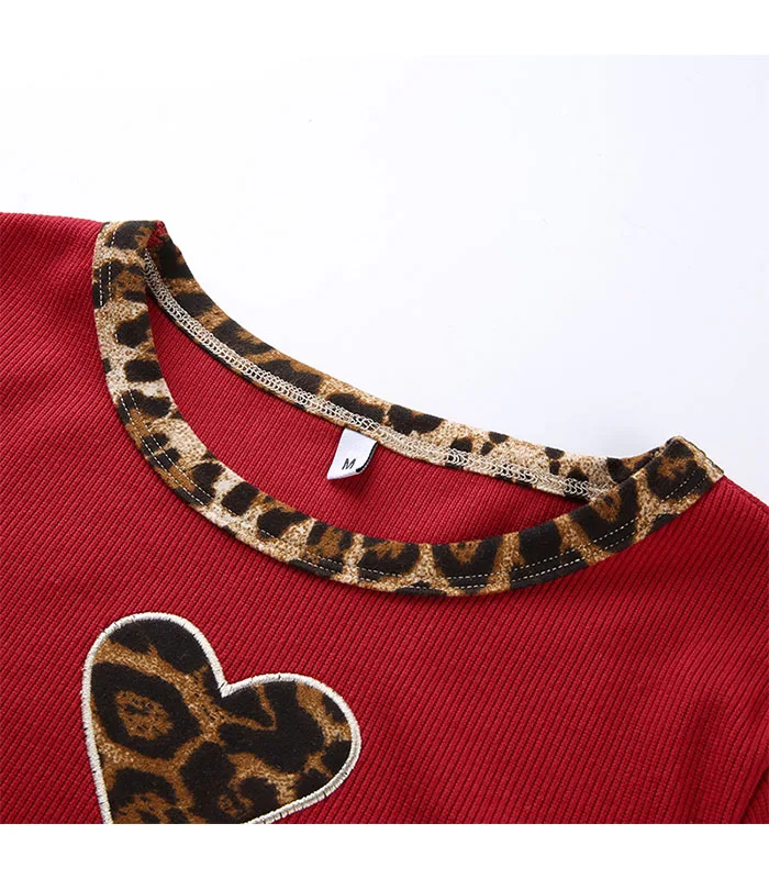 Weekeep, Женская леопардовая Лоскутная футболка с коротким рукавом, укороченная футболка с круглым вырезом, высокая уличная женская футболка,, летний сексуальный укороченный топ