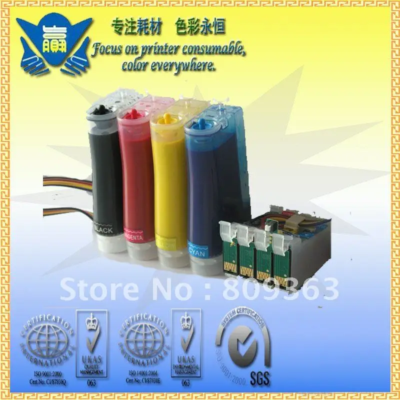 

CISS for Epson T0751-T0754 Continuous Ink Supply System With Pigment ink for Epson Stylus C59/CX2900/CX2905 Free Shipping By DHL