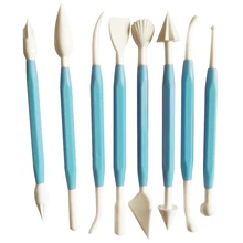 MACH Рождественский подарок для детей глина скульптура инструменты Fimo инструмент для работы с полимерной глиной 8 шт набор-синий