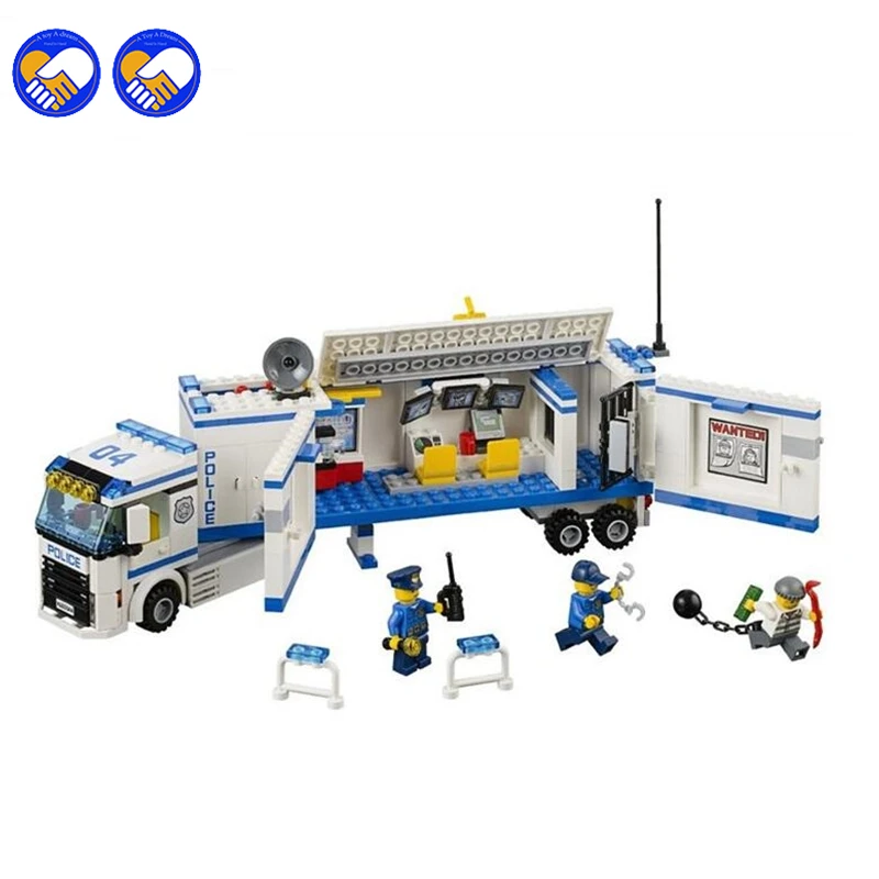 

A toy A dream 394pcs 2016 10420 city police fluidity Police Station building blocks assembled kids toys 60044