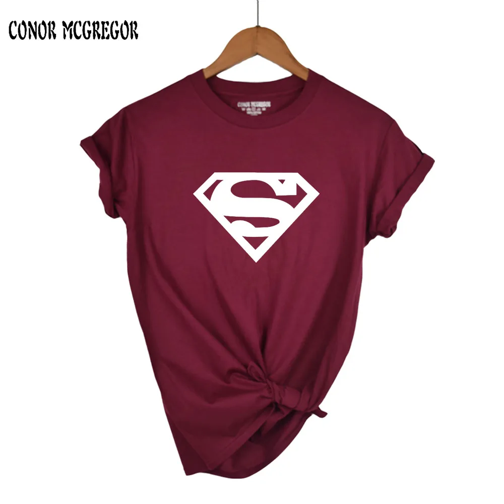 

superman Harajuku t shirt women Korean style t-shirt tee kawaii cat embroidery cotton tops shirt camiseta feminina hot sales