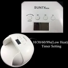 SUN 7X60 Вт Сушилка для ногтей УФ светодиодный ЖК-дисплей 30 светодиодный s Сушилка для ногтей лампа для отверждения гель-лака Авто зондирование ногтей инструменты для маникюра