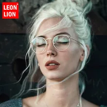 LeonLion, зеркальные металлические солнцезащитные очки для женщин, винтажные, брендовые, дизайнерские, плоские, круглые, UV400, уличные, Beat Oculos De Sol Gafas