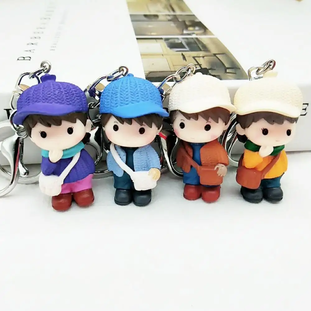 

Cute Cartoon back schoolbag children key chains fashion advertising promotion gift mobile phone shell pendant keyring