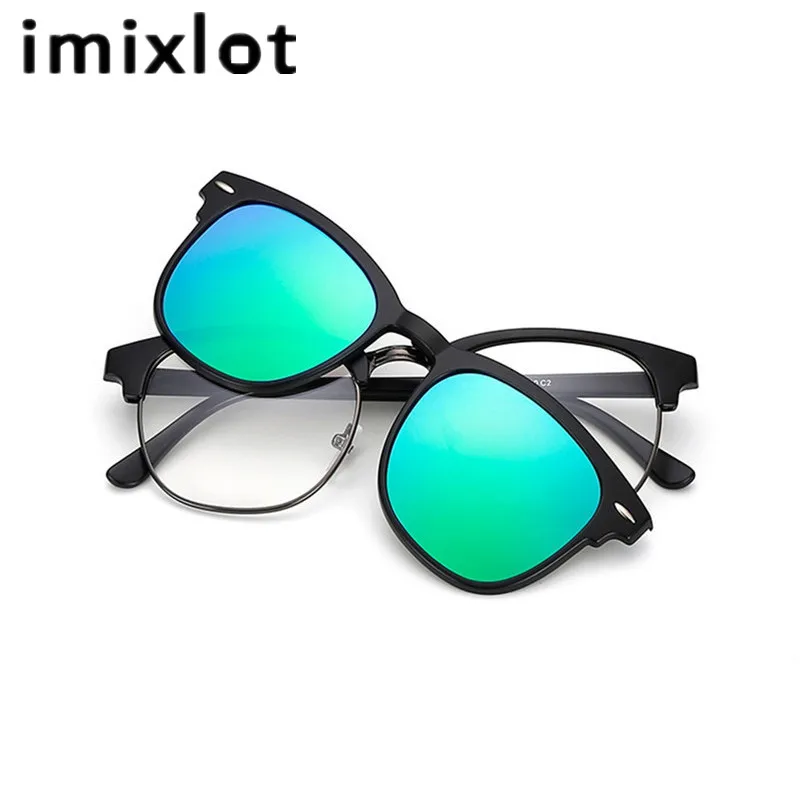IMIXLOT 1 комплект, винтажные женские солнцезащитные очки с кошачьим глазом, мужские брендовые дизайнерские солнцезащитные очки с застежкой на застежке, женские очки