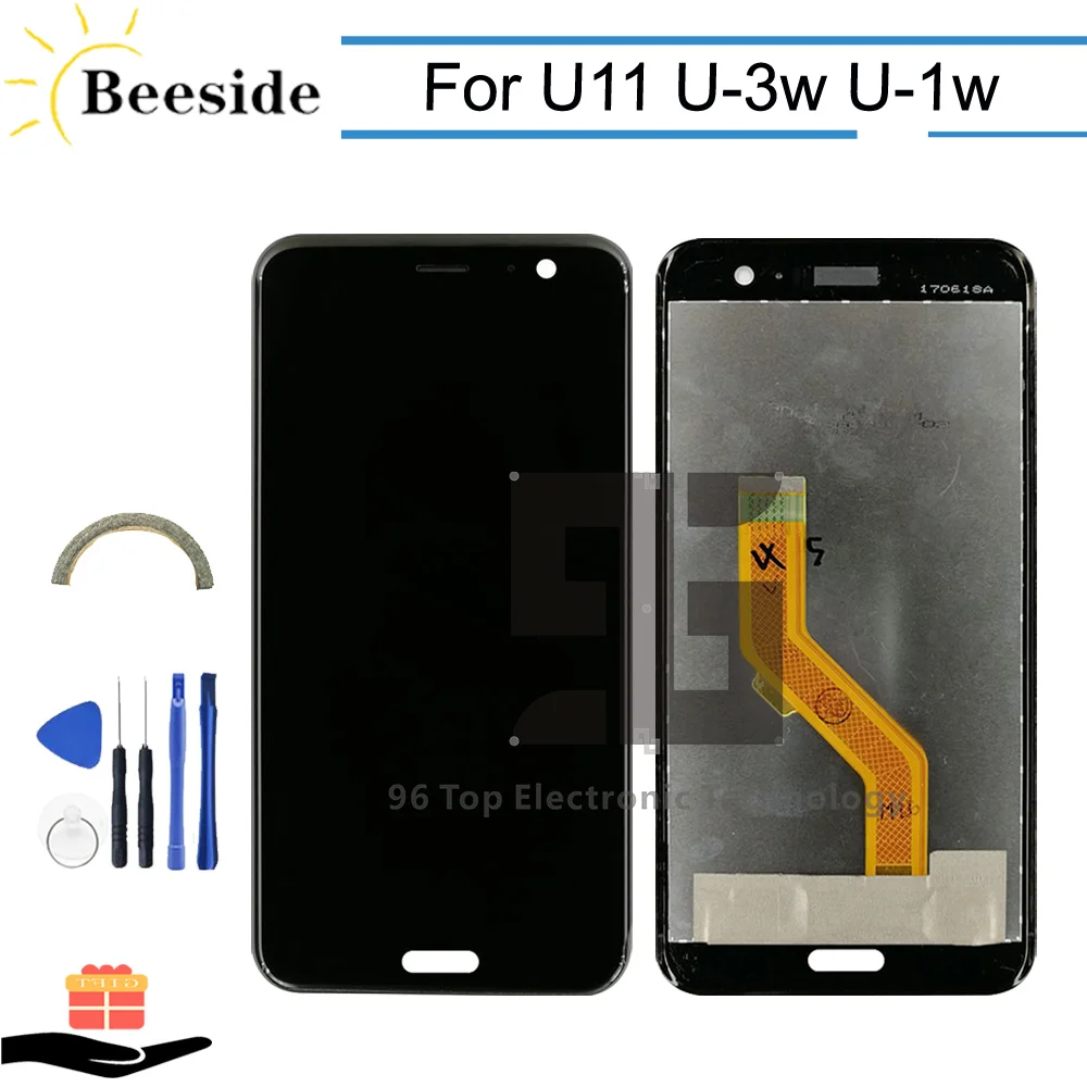 

AA+ Quality LCD 5.5'' For HTC U11 U-3w U-1w 2PZC500 LCD Display Touch Screen Digitizer Assembly Replace With Tools