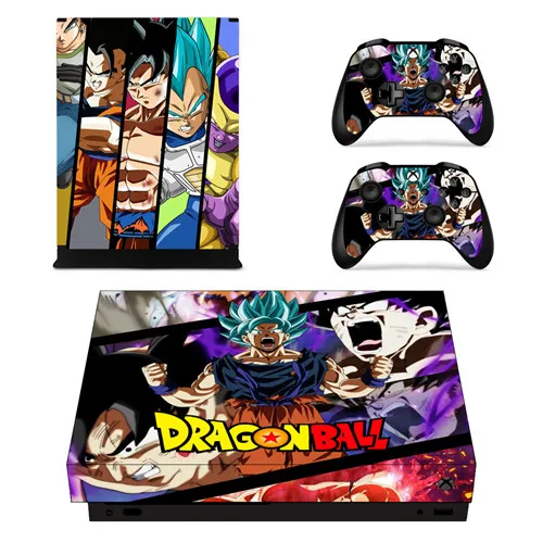 YSX1X2061 Dragon Ball Z Super Goku наклейка на кожу для Microsoft Xbox One X консоль и контроллеры Скины наклейки s для Xbox One X винил - Цвет: YSX1X2061