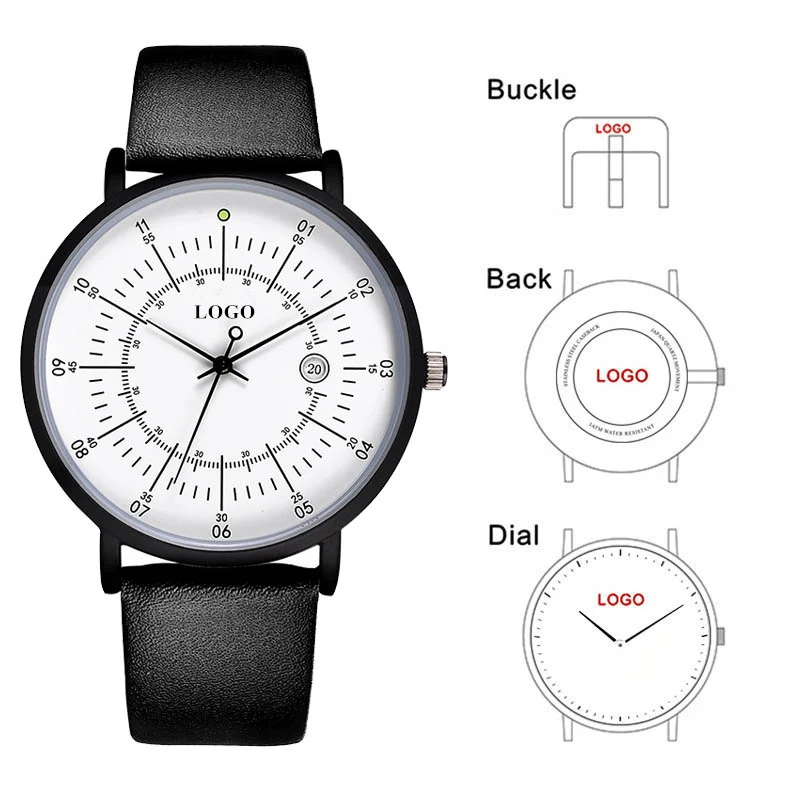 CL019 ОЕМ сделать вашу брендовые наручные часы изготовленным на заказ логосом приватный лэйбл на заказ Мужские часы Нержавеющая сталь сзади чехол персонализировать наручные часы