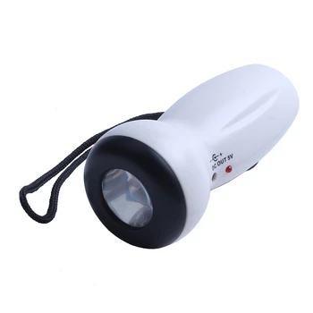 

LED Dynamo Flashlight Torch Outdoor Portable Light Hand Press Crank Camping Dropshipping