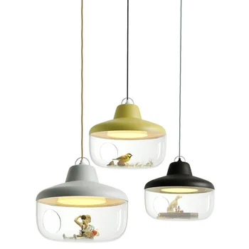 

White Black Yellow Cute Acrylic Pendant Lights Lamp For Restaurant Living Room Bedroom Droplight Suspension Homedecor PL429
