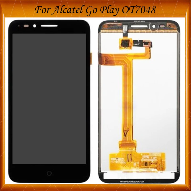 

100% Working Well 5.0" For Alcatel One Touch Go Play OT7048 7048X LCD Display With Touch Screen Digitizer Sensor Panel Assembly