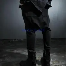 27-42 Горячая Весна/Осень Мужчины Новая мода низкая промежность Слаксы Harlan