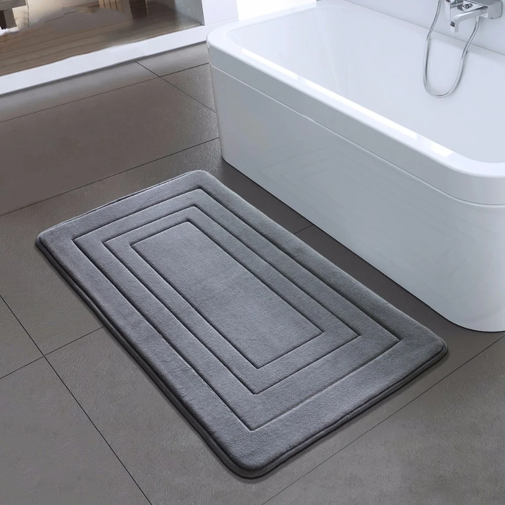 GRECUTE High Quality Bath Mat Bathroom Bedroom Non slip ...
