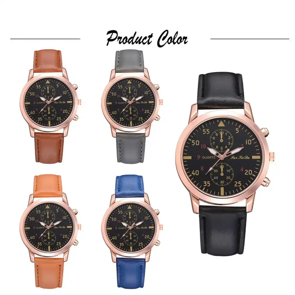 silent analog wrist watch