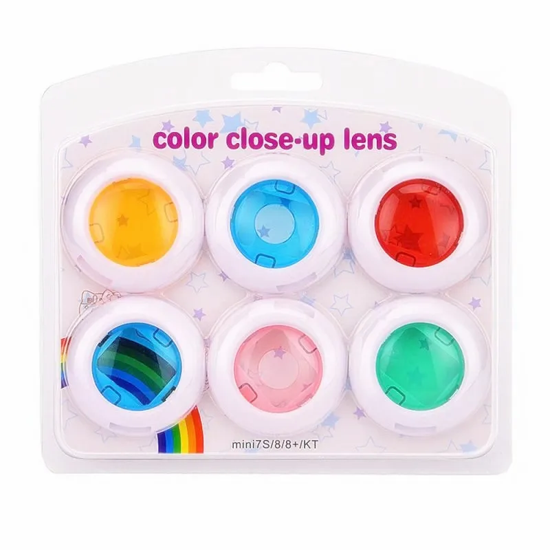 

6Pcs/Set Colorful Close Up Lens Filter Set for Fujifilm Camera Instax Mini 8 8+ 9 7s kt Instant Film Camera Accessories