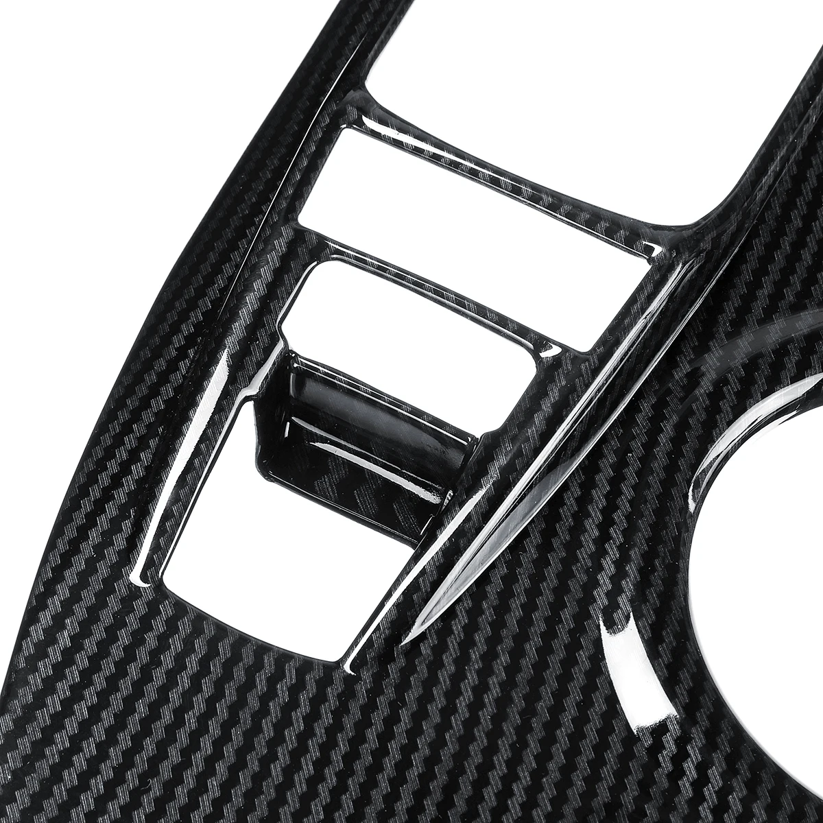 Audew de fibra de carbono del Interior del coche de caja de cambio Panel recorte cubierta para Toyota Camry 2018 Auto Interior molduras accesorios de partes de