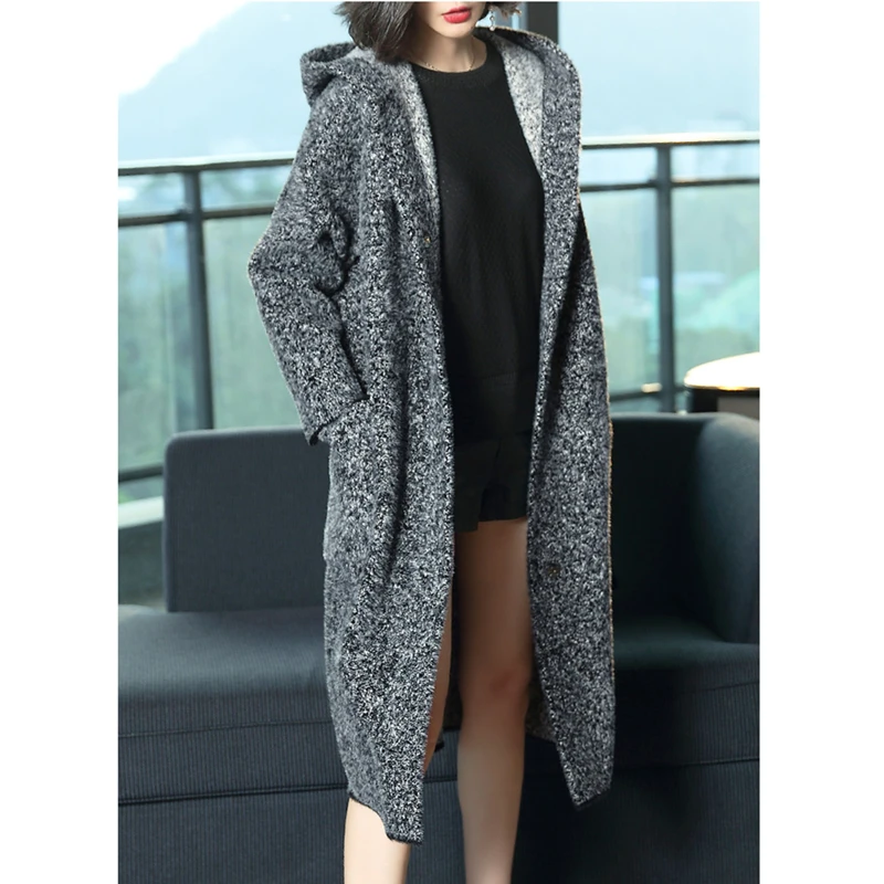 Vague Photo Veste Manteau Color Français Imitation L'eau Automne D'hiver Femmes Section Épais Rétro Et 2018 De Hjb398 Laine Cachemire Longue Nouvelle 0AwqH