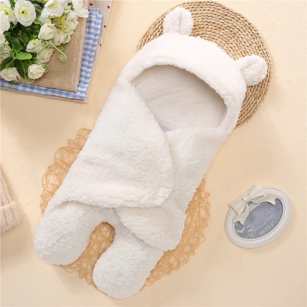

Baby Blanket Newborn Baby Swaddle Wrap Soft Winter Baby Bedding Receiving Blanket Manta Bebes Sleeping Bag 0-12M Newborns