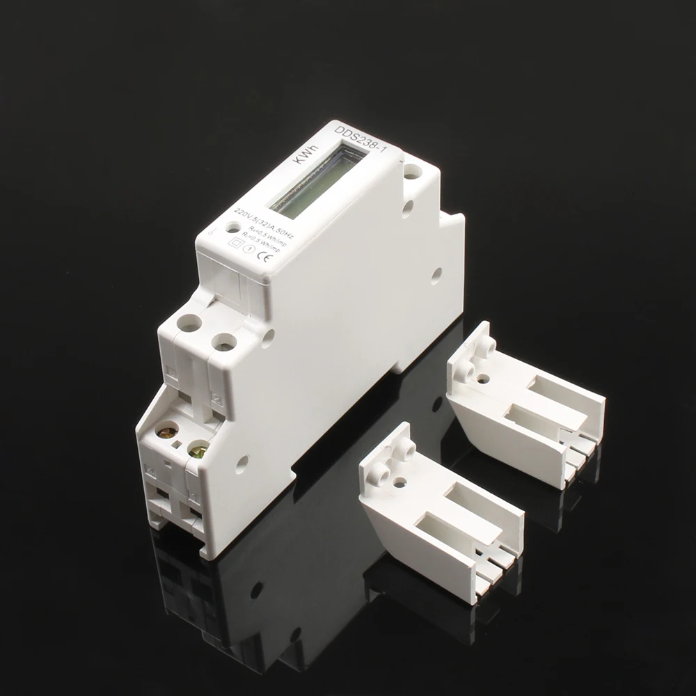 Умный дом DDS238 1 LCD 5 (32) 230VAC 50 Гц одна фаза полюс din рейка киловатт час кВт ч счетчик