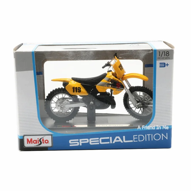 Maisto 1:18 масштаб мотоцикл игрушки сплав мотоцикла GSX R750 RMZ250 GSX R600 Коллекционная модель украшения подарки для мальчиков
