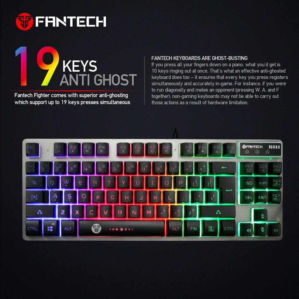 backlit gaming keyboard, keyboard led, gaming keyboard,Cheap backlit keyboard,High Quality Wired Keyboard,19 keys anti-ghosting,dual color caps injection with floating keys keyboard (5)