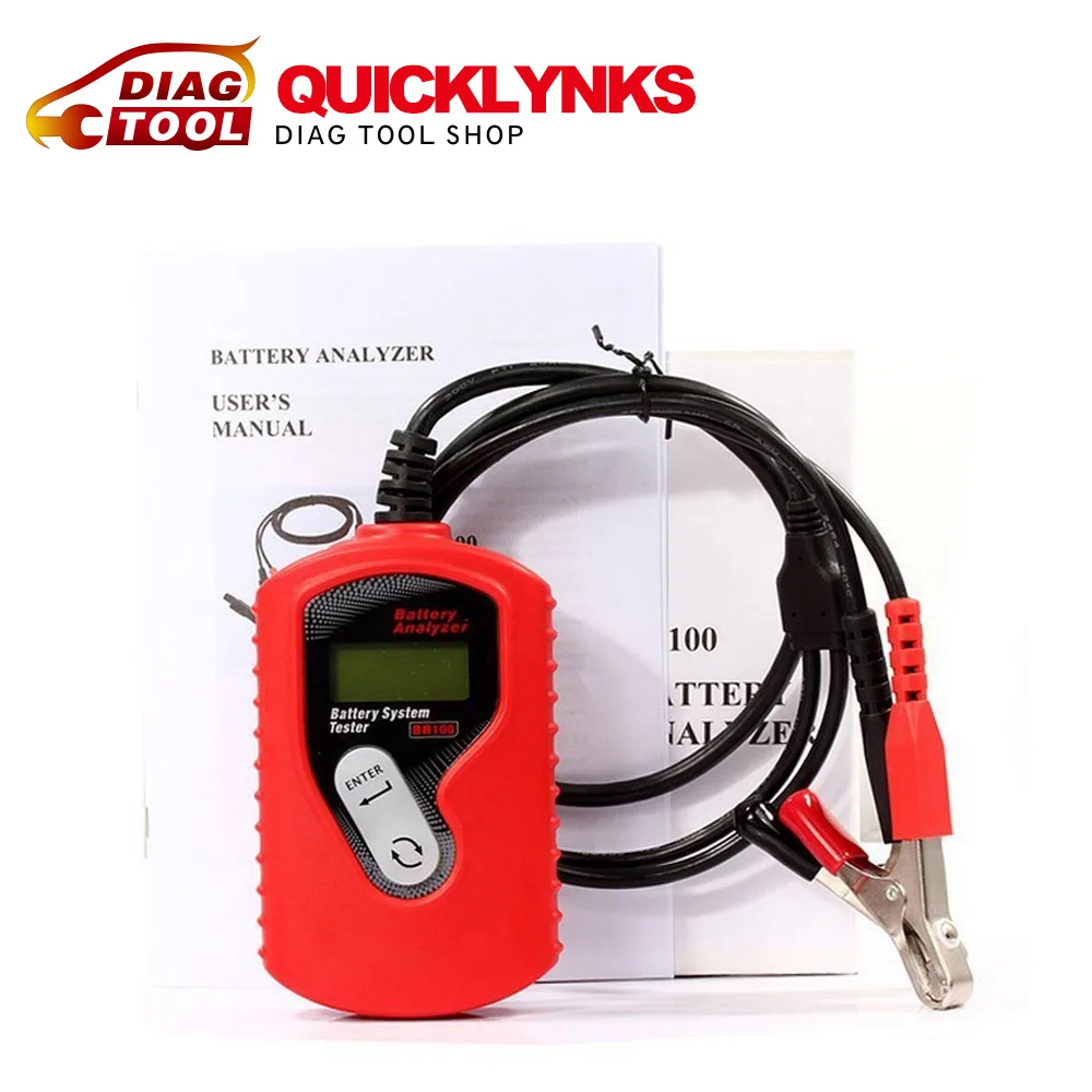 High Quality QUICKLYNKS BA100 Vehicle Battery Analyzer Automotive 12V Battery Tester Car Battery