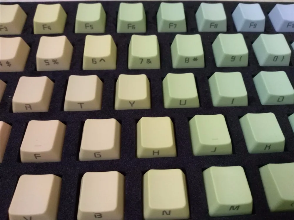 Механические клавиши Rainbow PBT keycap cherry mx OEM для игровой клавиатуры ANSI 104 keycap для механической клавиатуры filco ducky