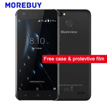 Blackview A7 Pro Smartphone Dual Rear Cameras MT6737 Quad Core 1.3GHz 2G RAM 16G ROM Android 7.0 Fingerprint 5.0″HD Mobile Phone