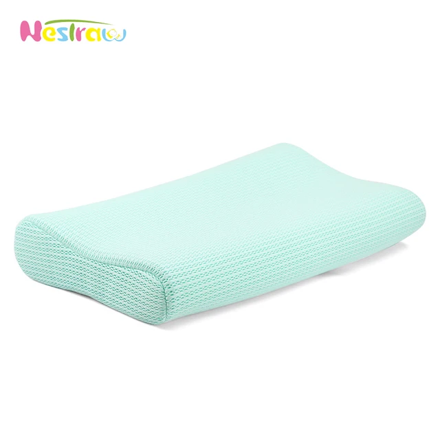 Nestraw Baby Breathable Pillows Total Washable Infant Neck Support Memory Fiber Pillow Infant