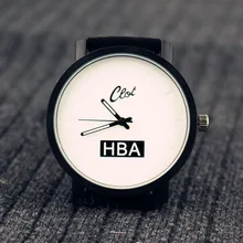 Nouveau HBA Hommes Montre De Luxe Marque Pilote Aviator Armée Style cadran Casual Tissu Bande D’affaires Sport Quartz Hommes Militaire Montre OP001
