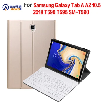 

Walkers Protective Cover Case for 2018 Samsung Galaxy Tab A A2 T590 T595 10.5 Inch Case + Removable Bluetooth Keyboard