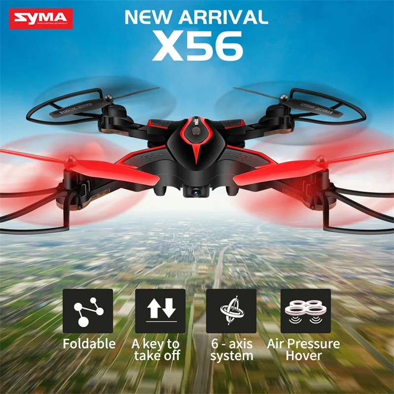 SYMA X56 Remote Control Helicopter Foldable Quadcopter RC font b Drone b font 4CH 2 4G