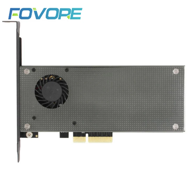 M.2 расширение NVMe адаптер NGFF поворот PCIE3.0 Вентилятор охлаждения SSD двойной