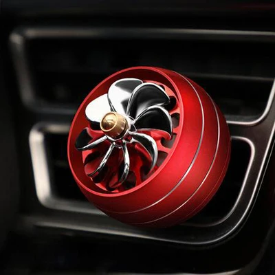 Автомобильный освежитель воздуха с яркими огнями и вентиляционным отверстием для Ford Focus 2 3 Fiesta Mondeo Kuga Citroen C4 C5 Skoda Octavia Rapid Fabia - Цвет: Красный