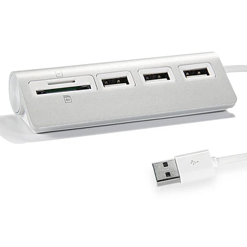 

ACASIS high quality USB 2.0 3port hub TF SD Card reader Aluminum combo card reader 2.0 hub