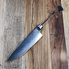 Дамасский нож шеф-повара пустой нож 67 слоев японской дамасской стали VG-10 дамасский кухонный нож Инструменты для "сделай сам" ножи части хобби