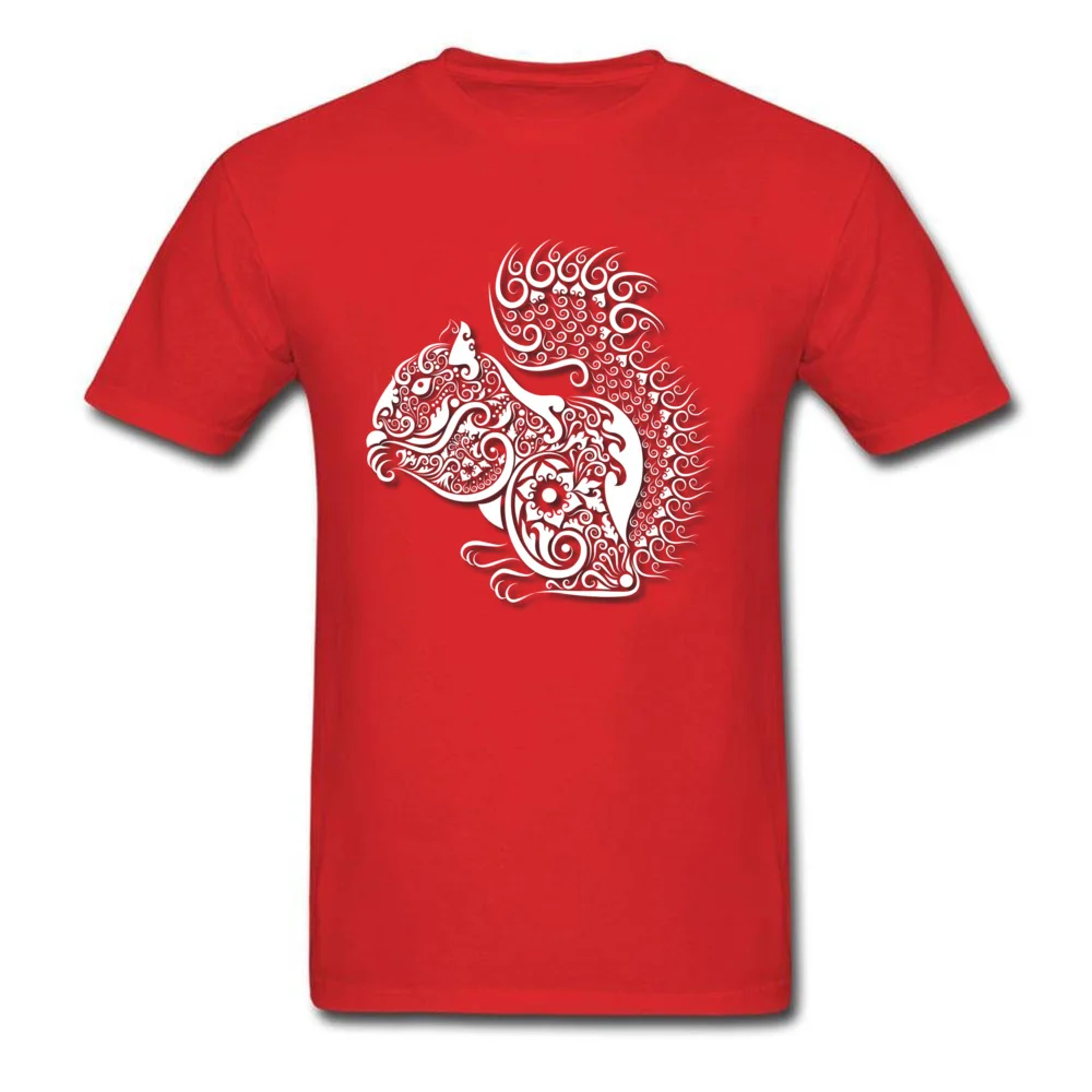 Squirrel ornament decoration_red